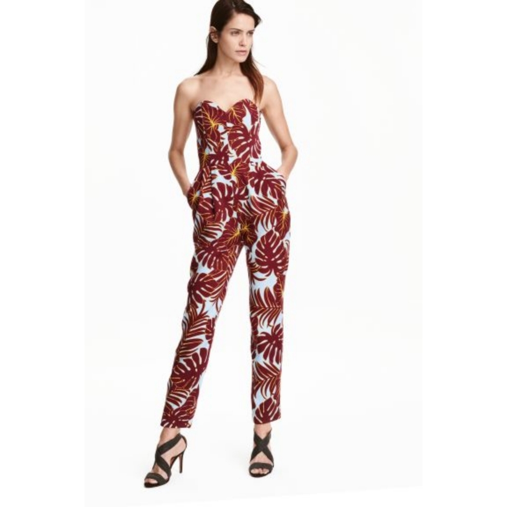 Floral‎ Lyocell Jumper Overall H&M Size 10